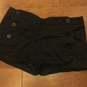 Black Talula sailor high waisted shorts